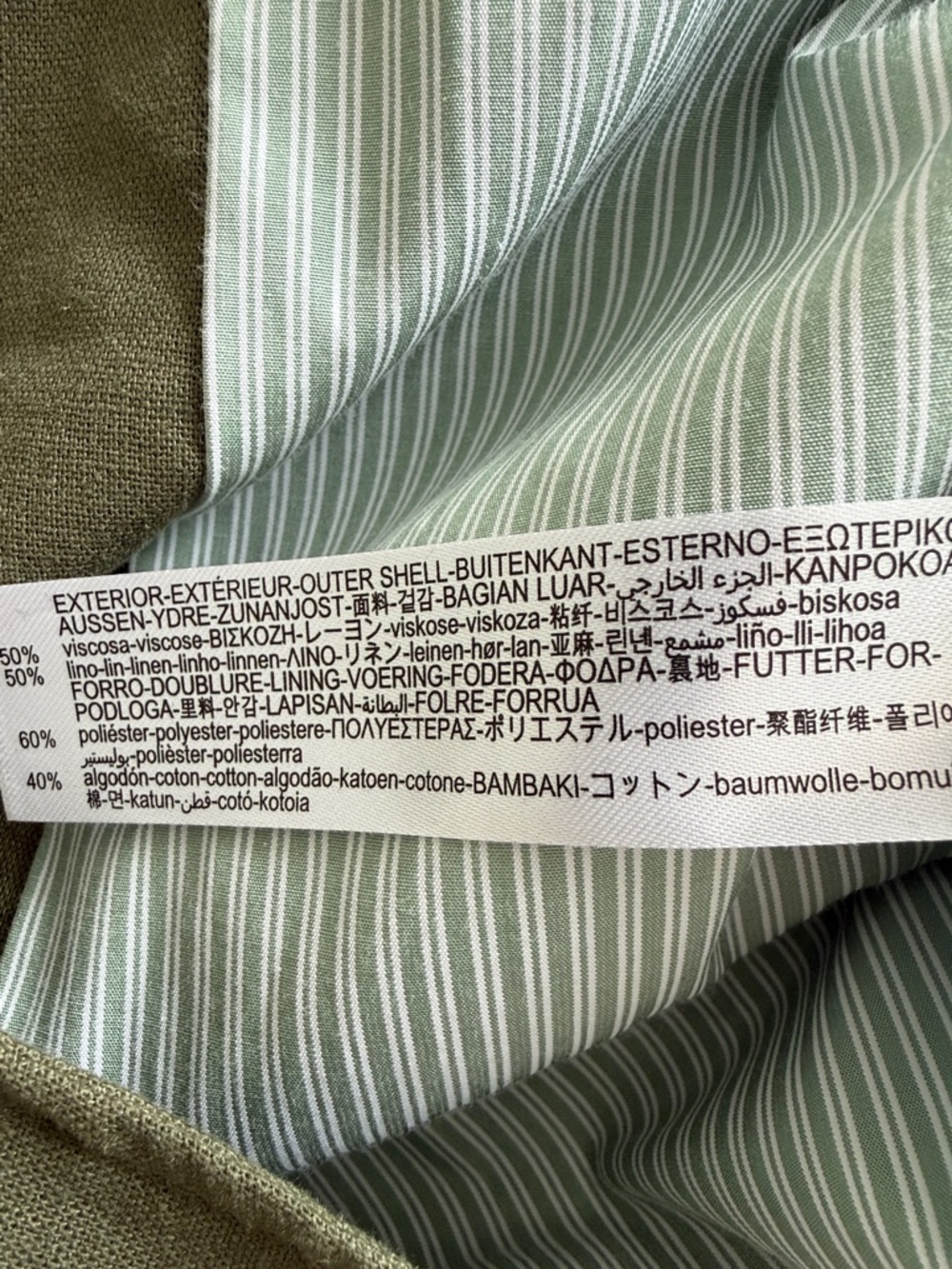 Zara Olive Utility Button-Up Coat Jacket - Picture 6 of 6